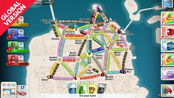 Ticket to Ride The San Francisco City Expansion Switch Roms Download: NSP XCI Games